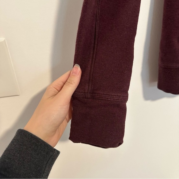 Lululemon stress less hoodie In Heathered Bordeaux burgundy - Picture 11 of 12